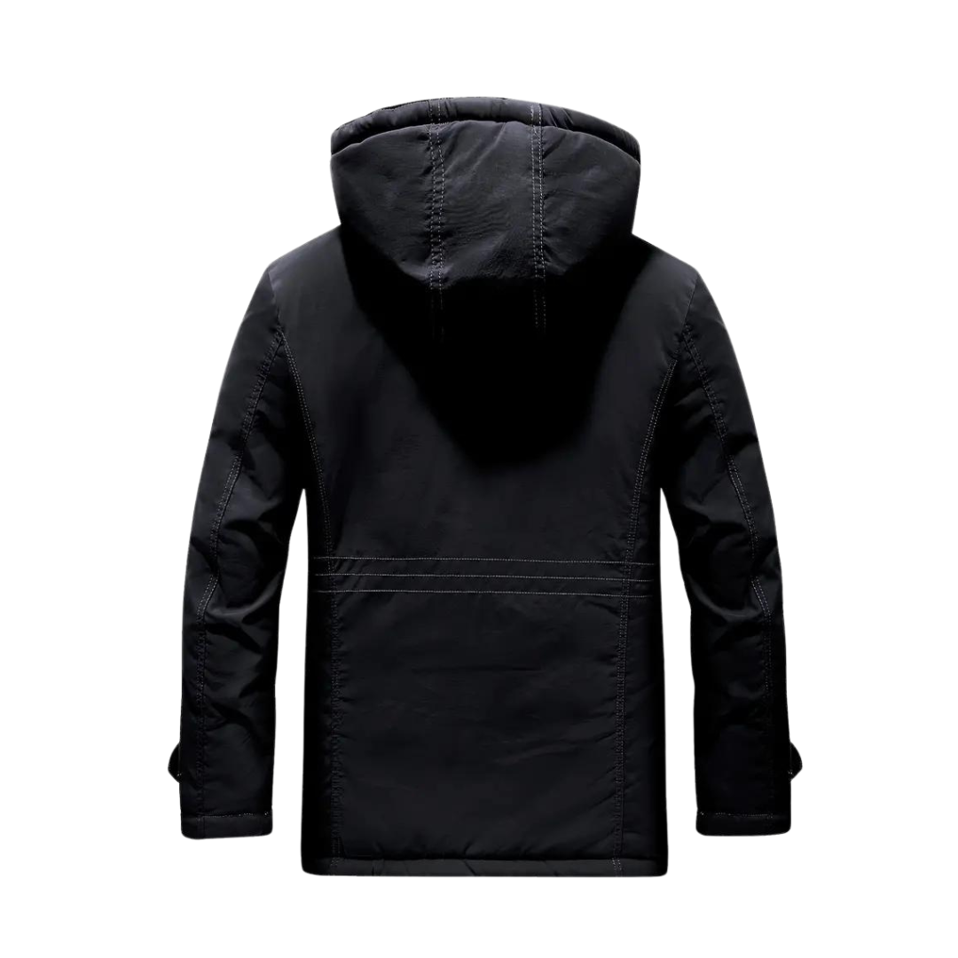 Raphaël | Veste Imperméable à Capuche Homme Doublure Sherpa