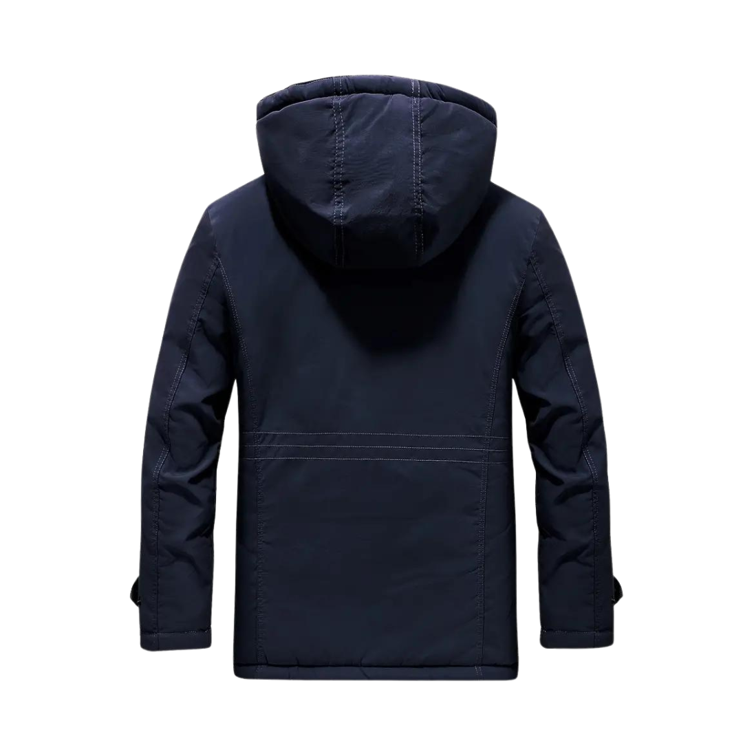 Raphaël | Veste Imperméable à Capuche Homme Doublure Sherpa