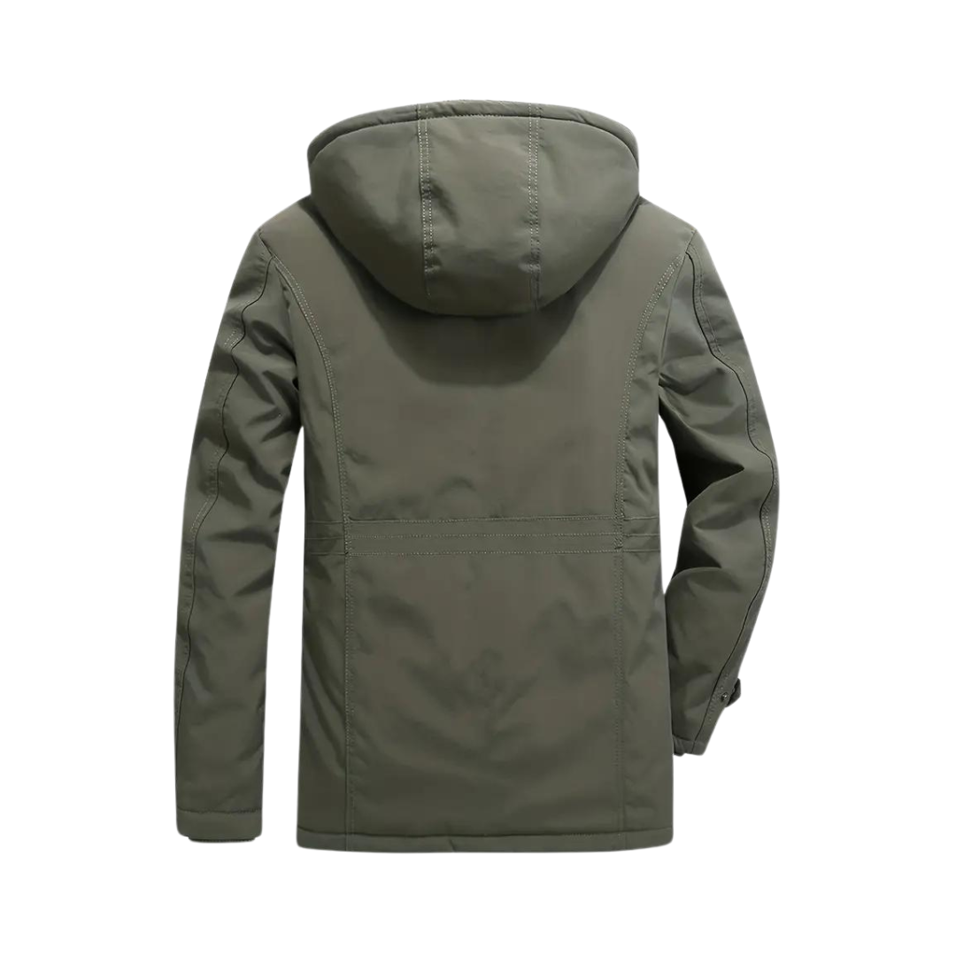Raphaël | Veste Imperméable à Capuche Homme Doublure Sherpa