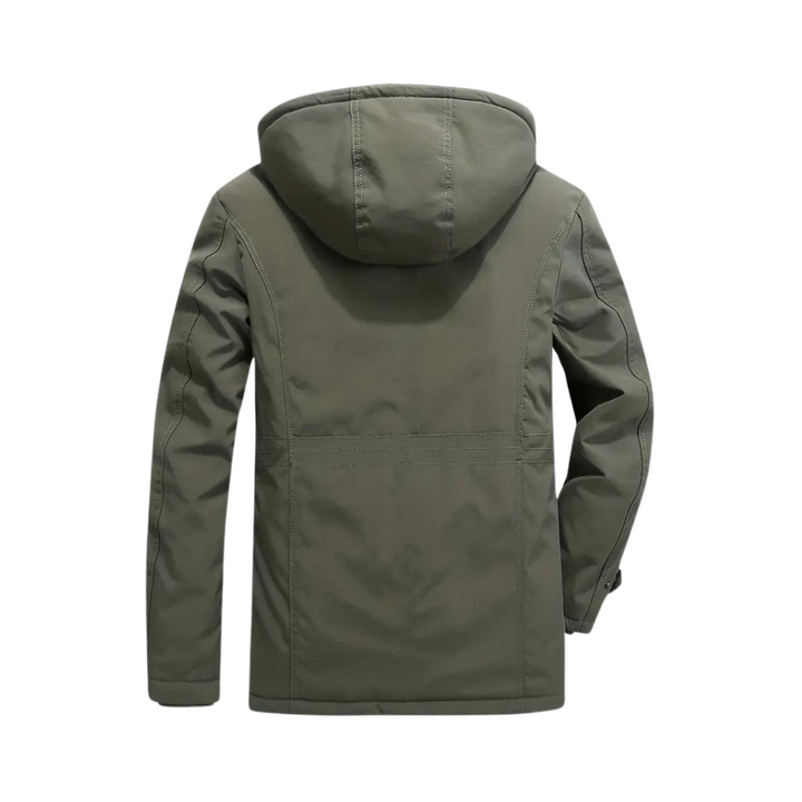 Raphaël | Veste Imperméable à Capuche Homme Doublure Sherpa