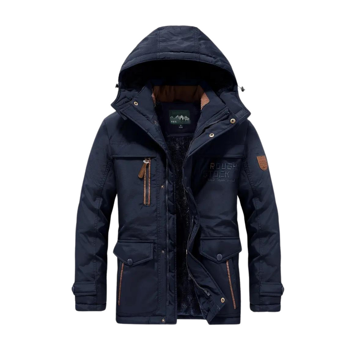 Raphaël | Veste Imperméable à Capuche Homme Doublure Sherpa