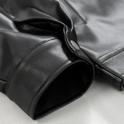 Romain | Blouson Cuir Homme Oversize Fermeture Éclair