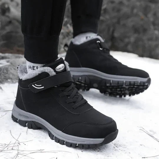 Romain | Bottines Homme Bottes Hiver Fourrées Imperméables Semelle Outdoor