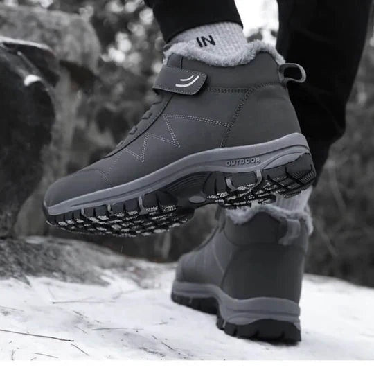 Romain | Bottines Homme Bottes Hiver Fourrées Imperméables Semelle Outdoor