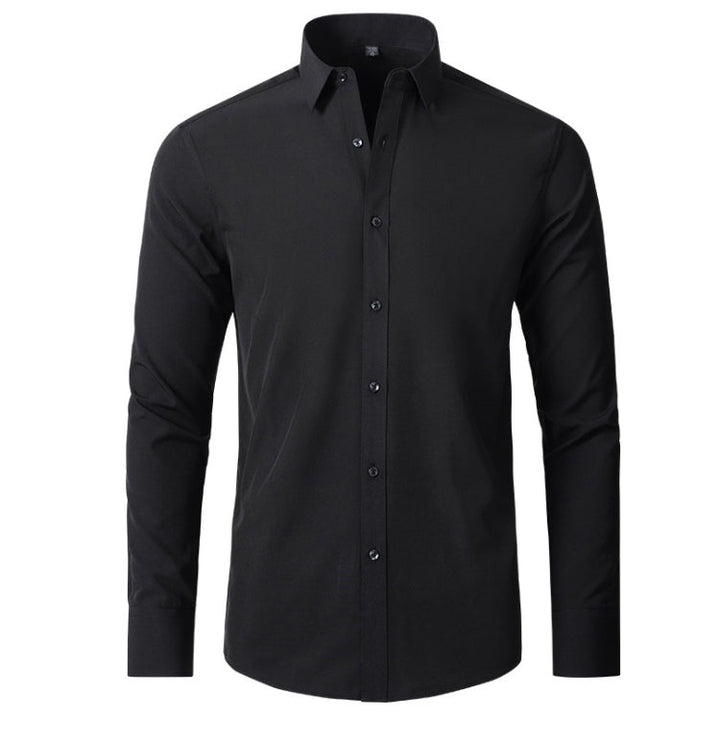 Romain | Chemise Homme Manche Longue Coupe Ajustée Boutons Contrastés