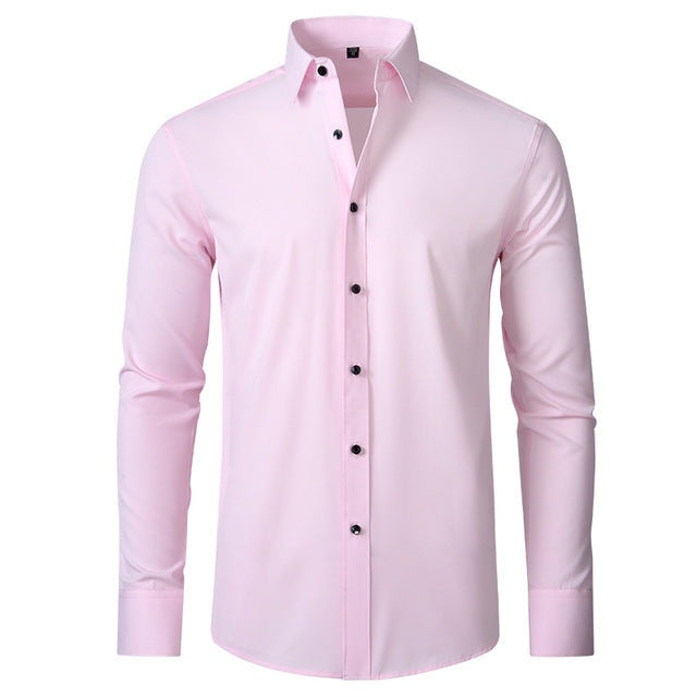 Romain | Chemise Homme Manche Longue Coupe Ajustée Boutons Contrastés