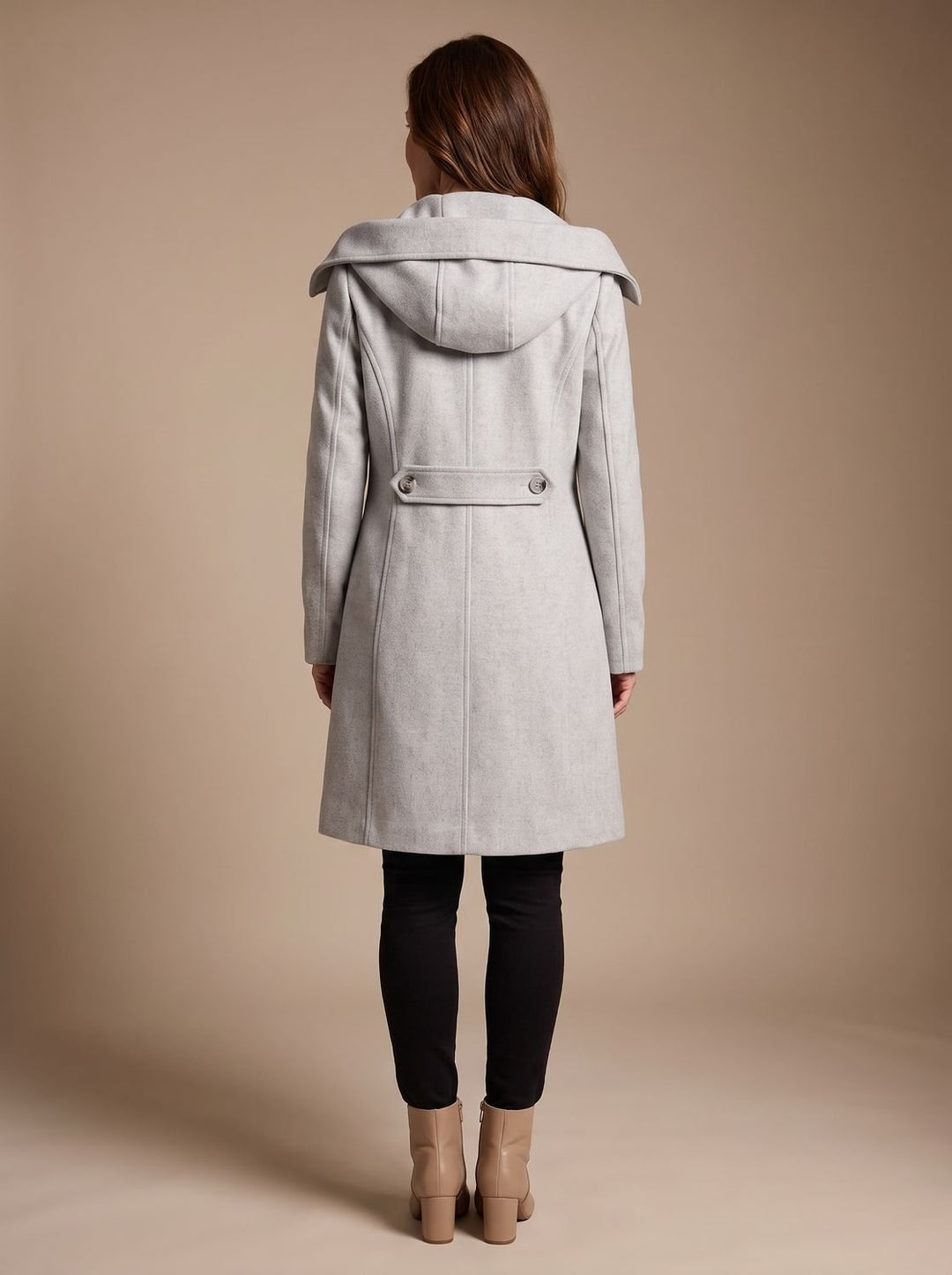 Romane | Caban en Laine Femme Manteau d'Hiver Double Boutonnage