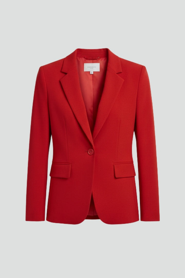 Salomé | Blazer Femme Col Cranté Coupe Ajustée Bouton Unique