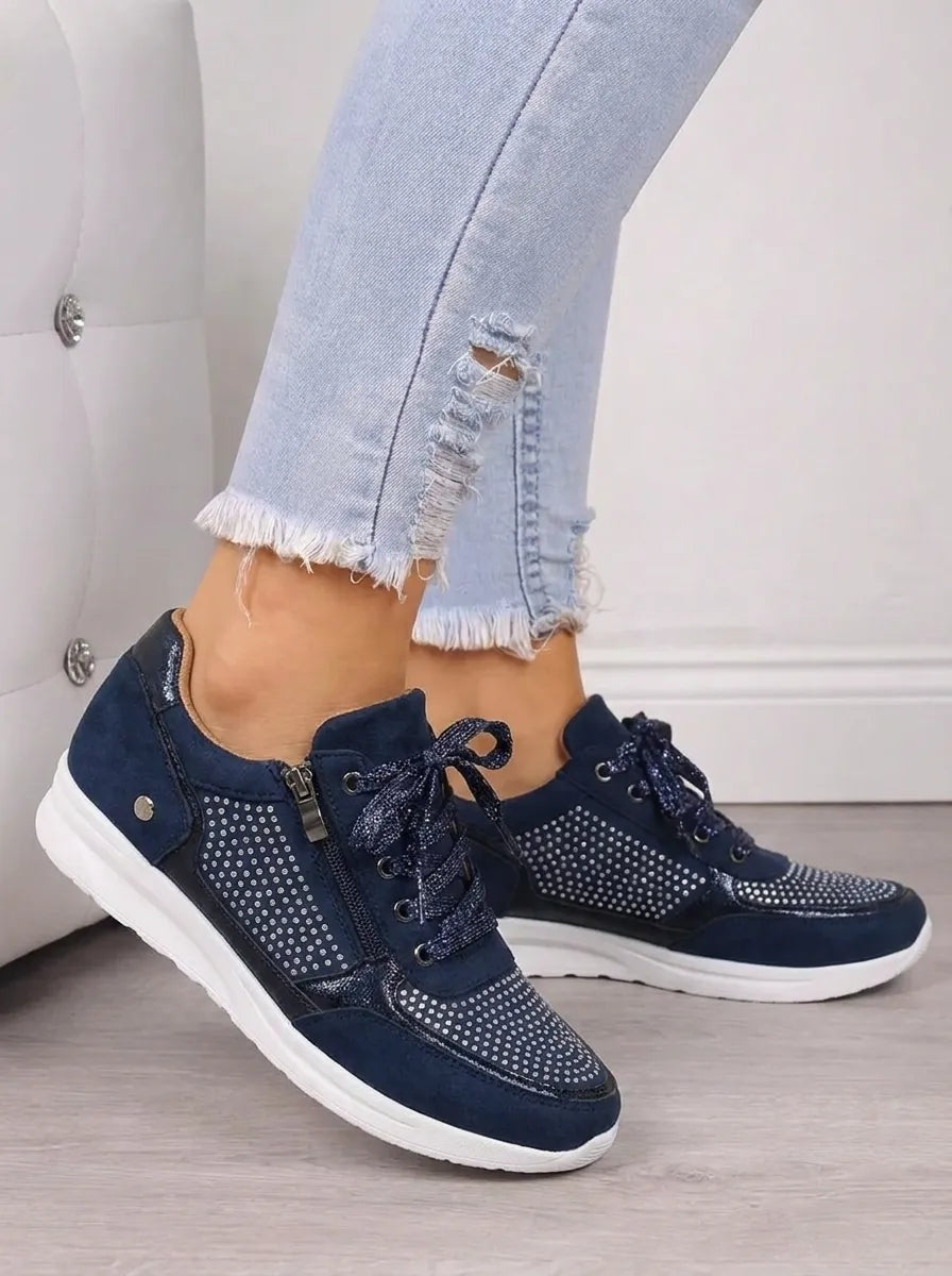 Salomé | Chaussures Orthopédiques Femme Lacets Zip Semelle Souple