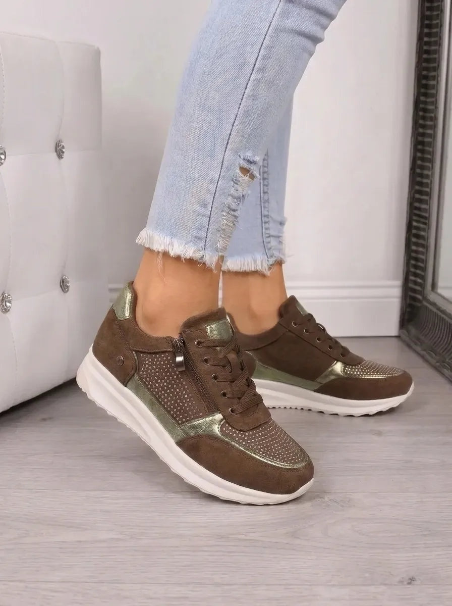 Salomé | Chaussures Orthopédiques Femme Lacets Zip Semelle Souple