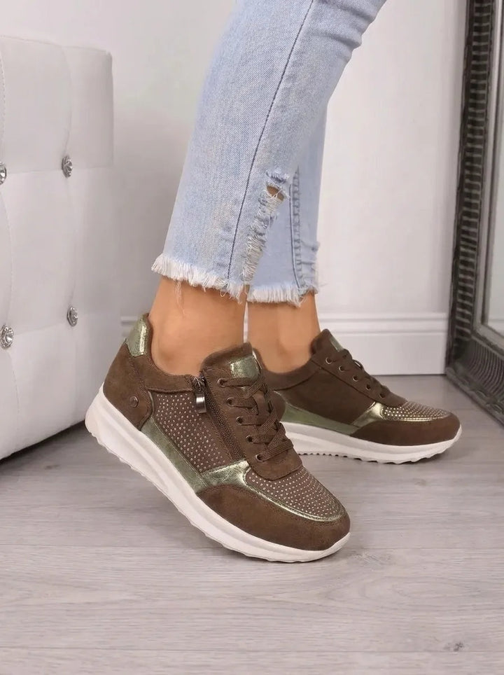 Salomé | Chaussures Orthopédiques Femme Lacets Zip Semelle Souple