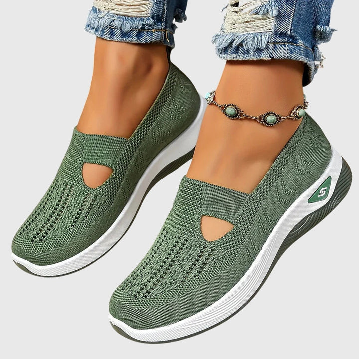 Solène | Chaussures de Sport Femme Slip-On Semelle Plateforme
