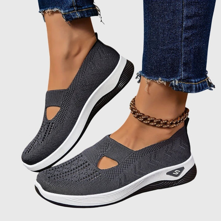 Solène | Chaussures de Sport Femme Slip-On Semelle Plateforme