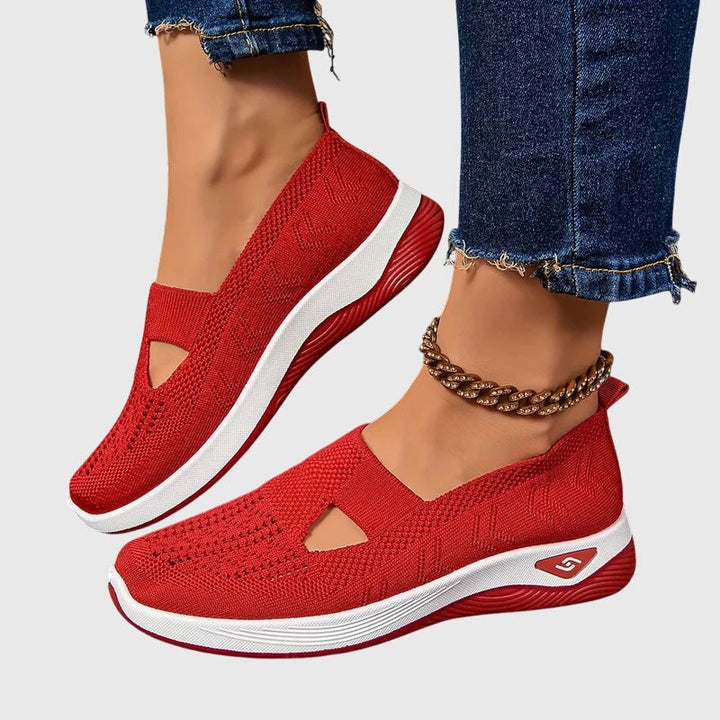 Solène | Chaussures de Sport Femme Slip-On Semelle Plateforme