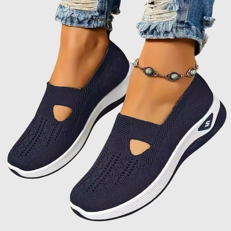 Solène | Chaussures de Sport Femme Slip-On Semelle Plateforme
