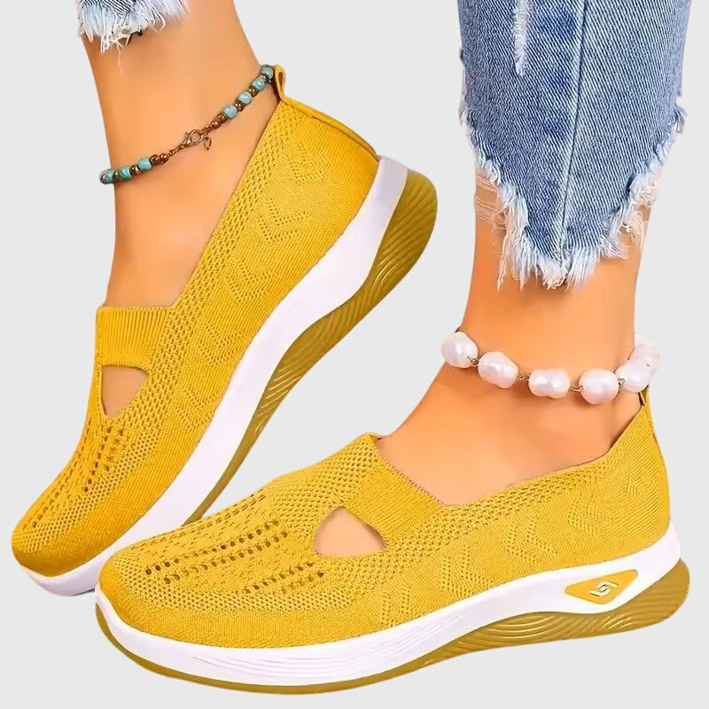 Solène | Chaussures de Sport Femme Slip-On Semelle Plateforme