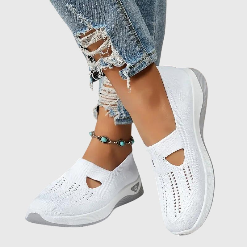 Solène | Chaussures de Sport Femme Slip-On Semelle Plateforme