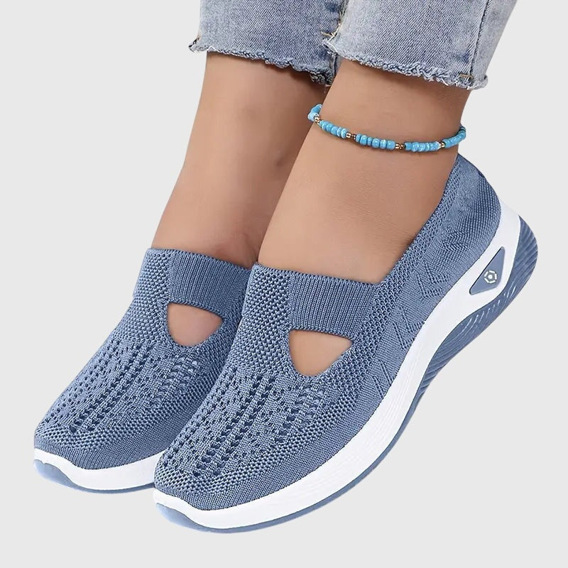 Solène | Chaussures de Sport Femme Slip-On Semelle Plateforme