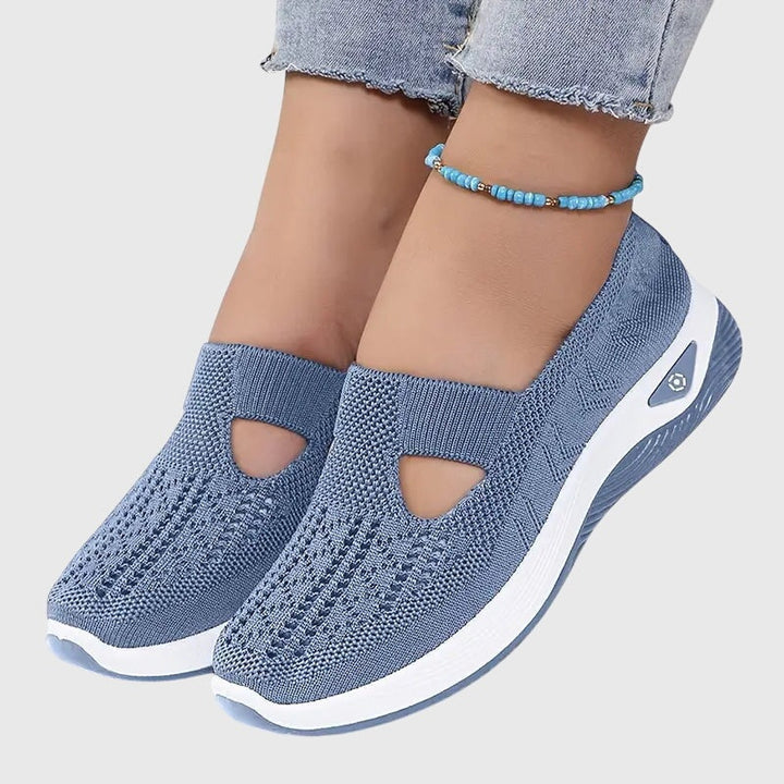 Solène | Chaussures de Sport Femme Slip-On Semelle Plateforme