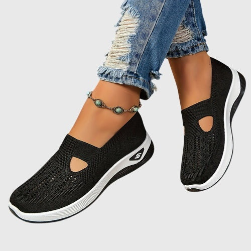 Solène | Chaussures de Sport Femme Slip-On Semelle Plateforme