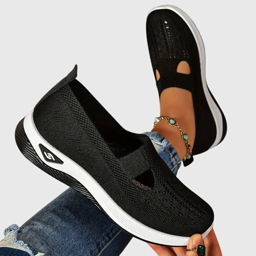 Solène | Chaussures de Sport Femme Slip-On Semelle Plateforme
