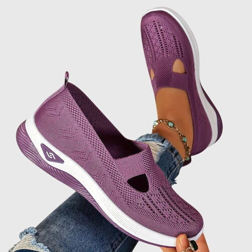 Solène | Chaussures de Sport Femme Slip-On Semelle Plateforme