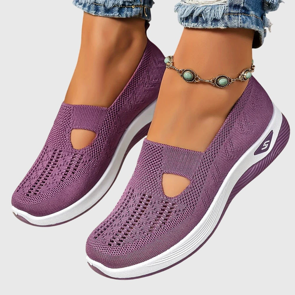 Solène | Chaussures de Sport Femme Slip-On Semelle Plateforme