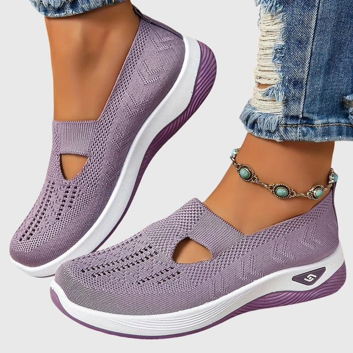 Solène | Chaussures de Sport Femme Slip-On Semelle Plateforme