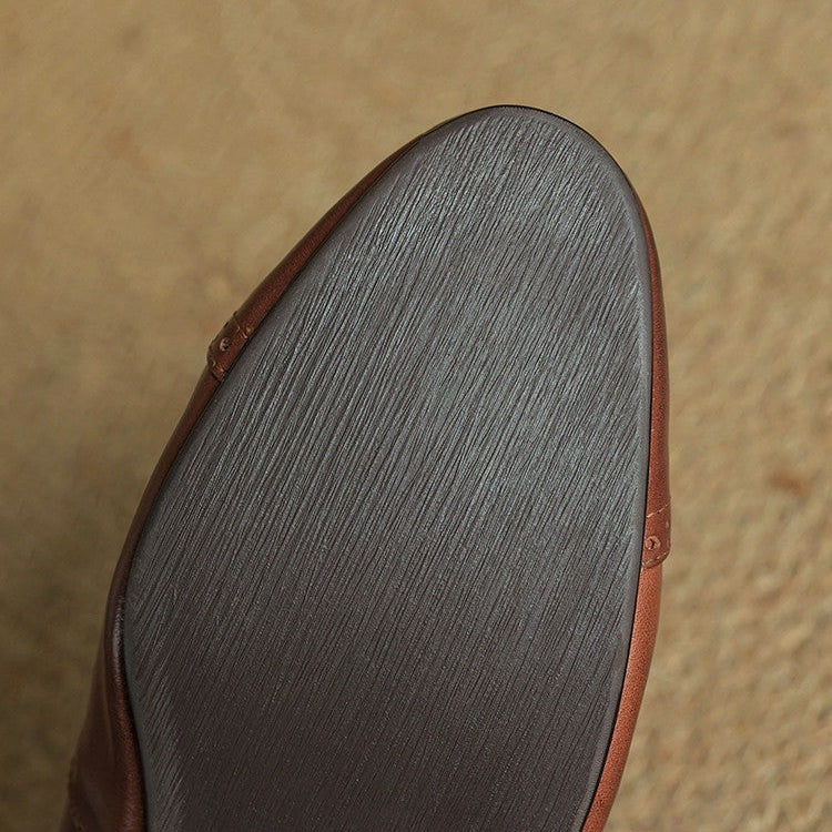 Solène | Mary Jane Shoes Femme Cuir Véritable Bride