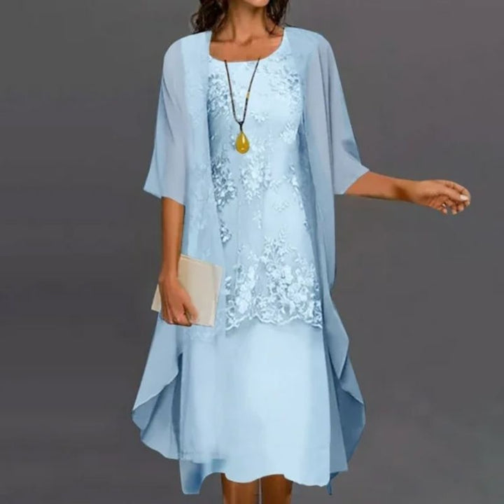 Sophie | Ensemble Robe de Soirée Mariage Femme Dentelle Deux Pièces