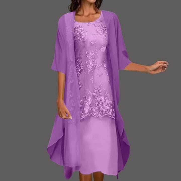 Sophie | Ensemble Robe de Soirée Mariage Femme Dentelle Deux Pièces