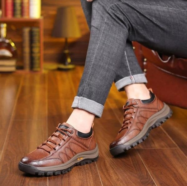 Théo | Chaussure Homme Cuir à Lacets Semelle Crantée