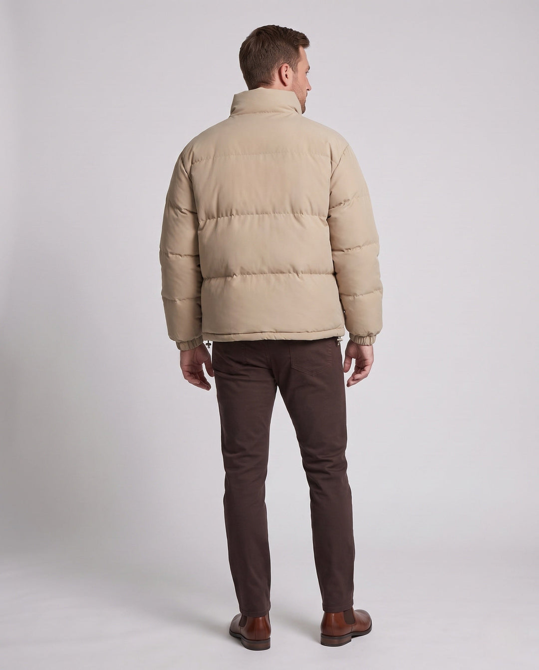 Théo | Doudoune Courte Homme Col Montant Zippée