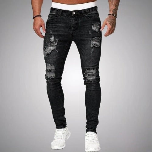 Théo | Jean Slim Homme Déchiré Taille Haute