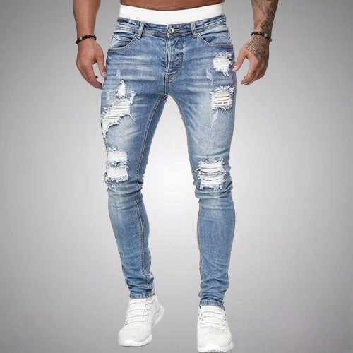Théo | Jean Slim Homme Déchiré Taille Haute