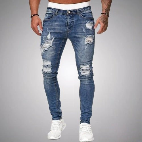 Théo | Jean Slim Homme Déchiré Taille Haute