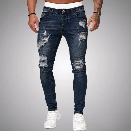 Théo | Jean Slim Homme Déchiré Taille Haute