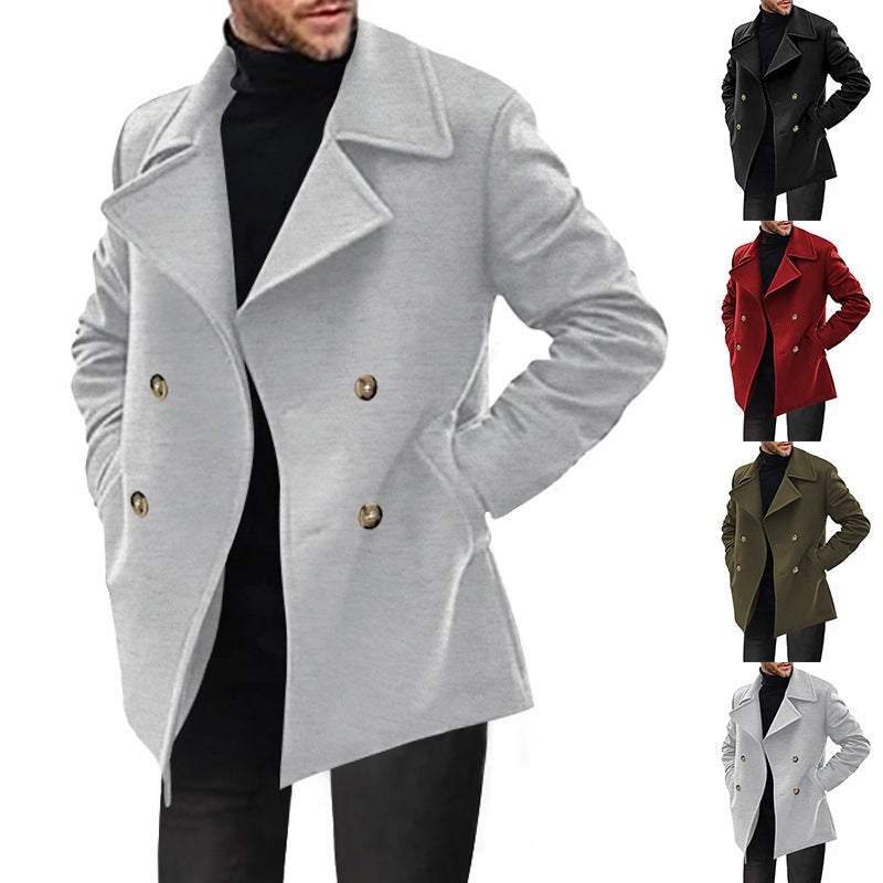 Théo | Manteau Caban Homme Double Boutonnage Laine