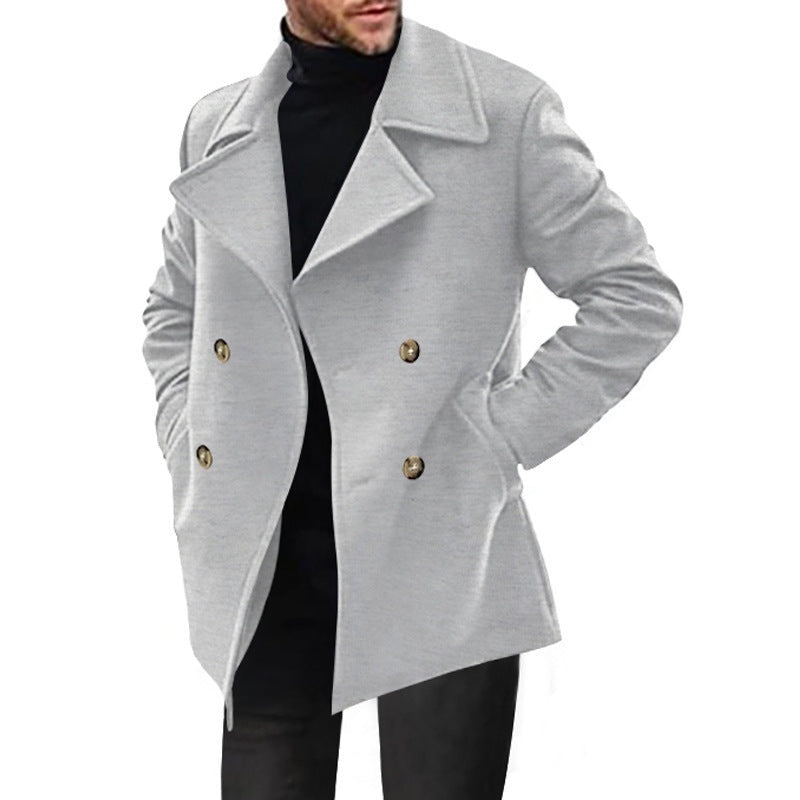 Théo | Manteau Caban Homme Double Boutonnage Laine