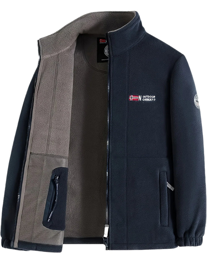 Théo | Veste Polaire Homme Col Montant Zippée Outdoor