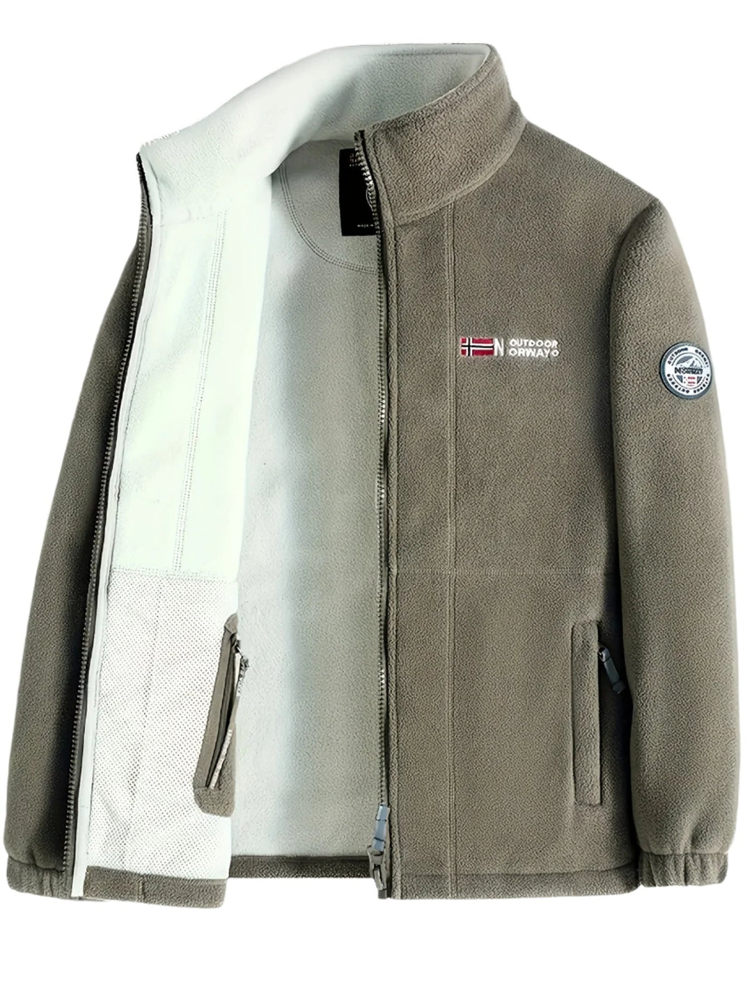 Théo | Veste Polaire Homme Col Montant Zippée Outdoor