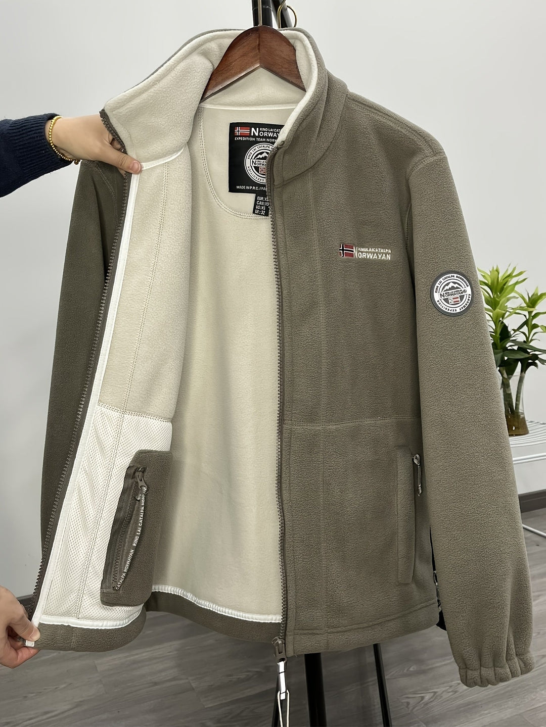 Théo | Veste Polaire Homme Col Montant Zippée Outdoor
