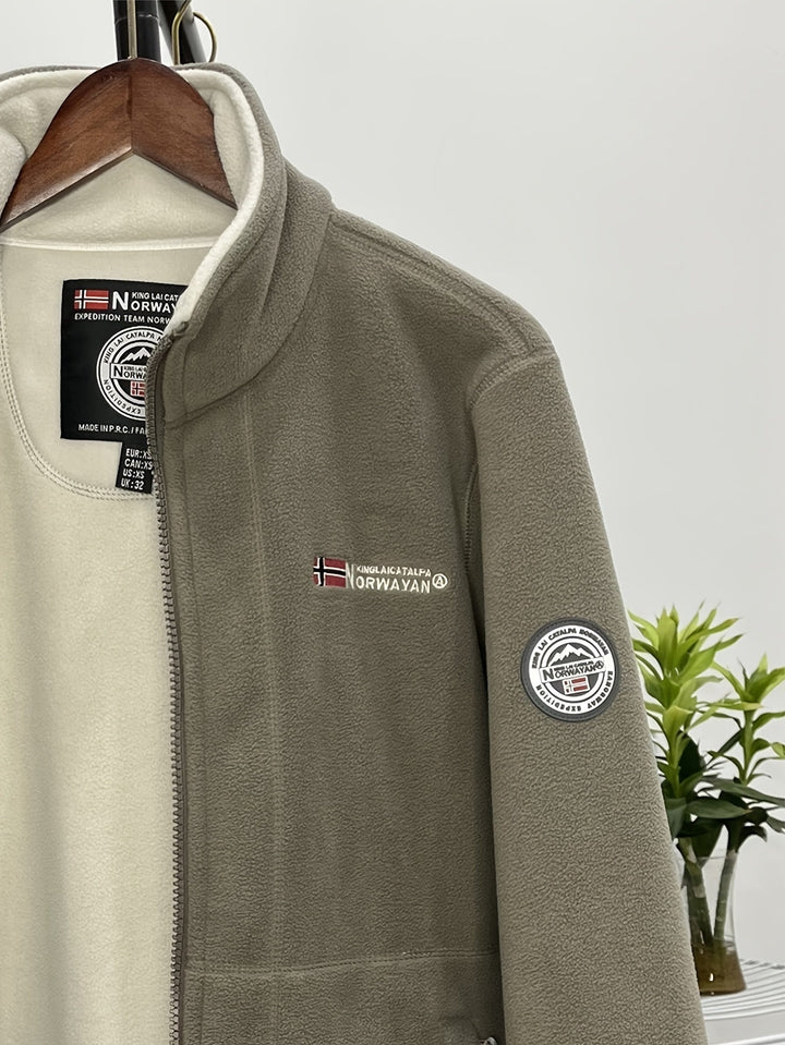 Théo | Veste Polaire Homme Col Montant Zippée Outdoor