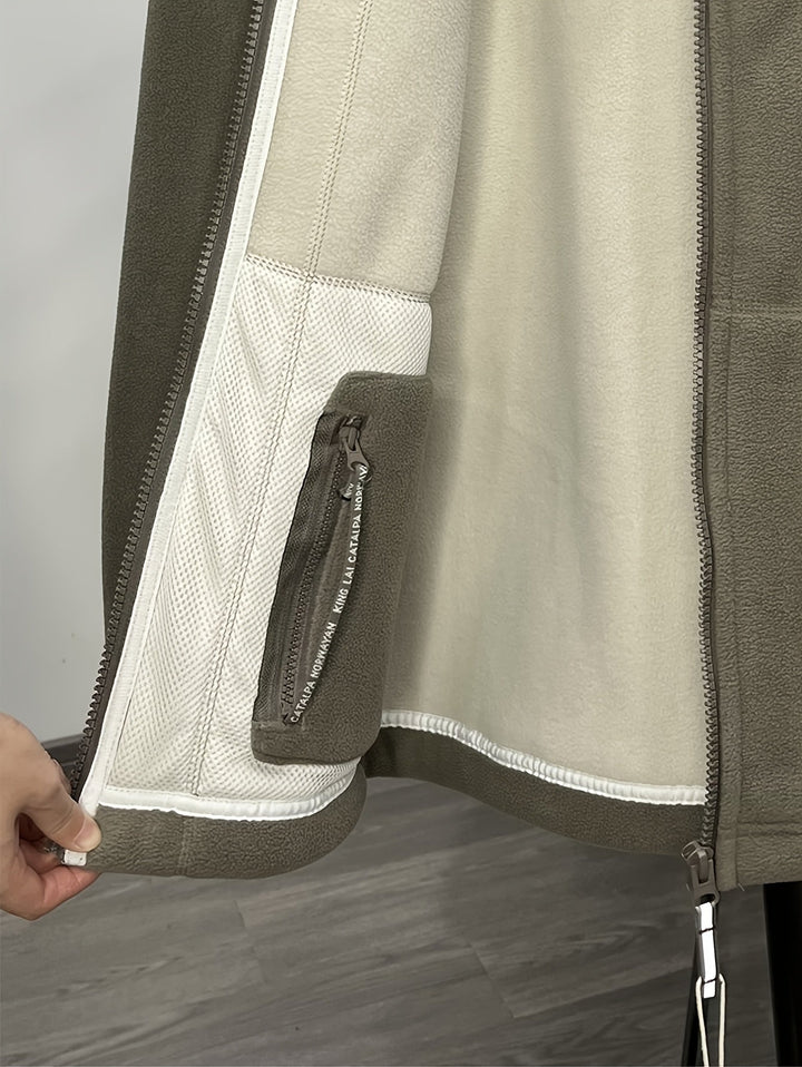 Théo | Veste Polaire Homme Col Montant Zippée Outdoor