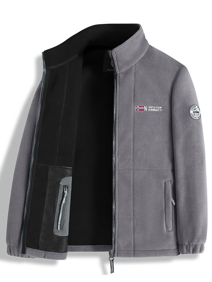 Théo | Veste Polaire Homme Col Montant Zippée Outdoor