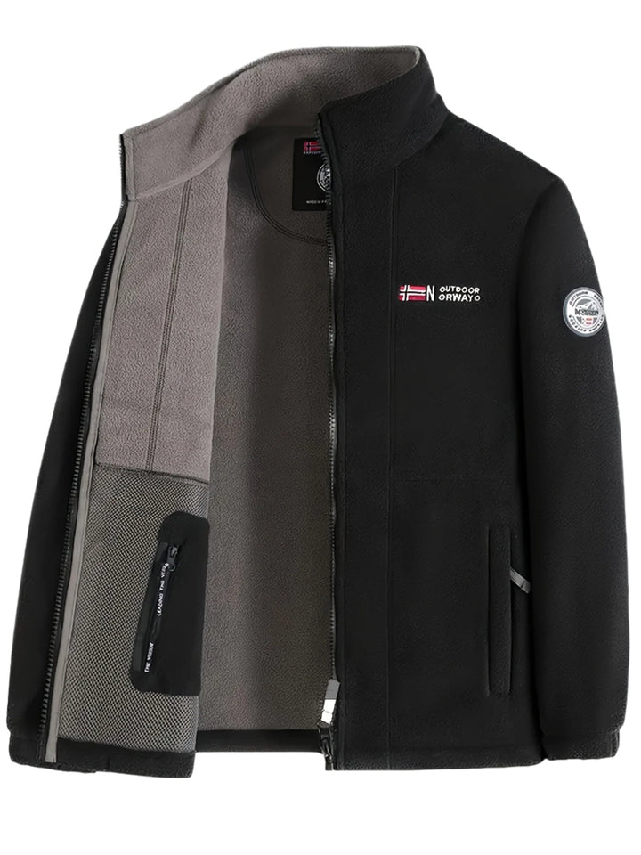 Théo | Veste Polaire Homme Col Montant Zippée Outdoor