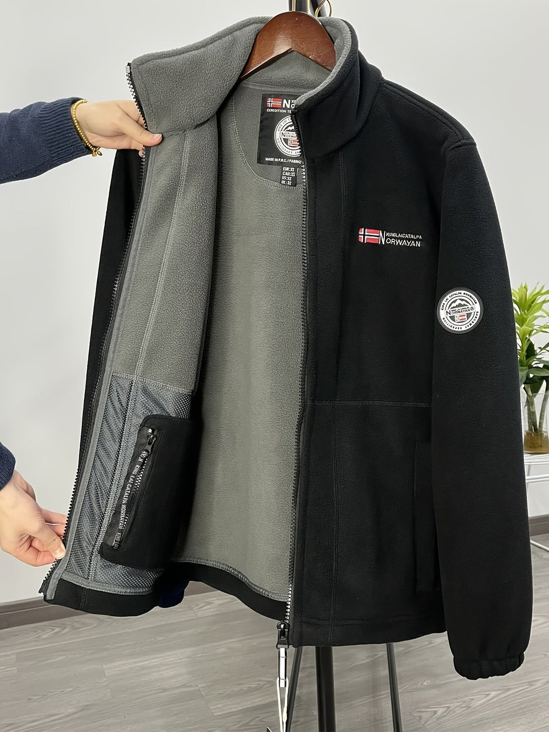 Théo | Veste Polaire Homme Col Montant Zippée Outdoor
