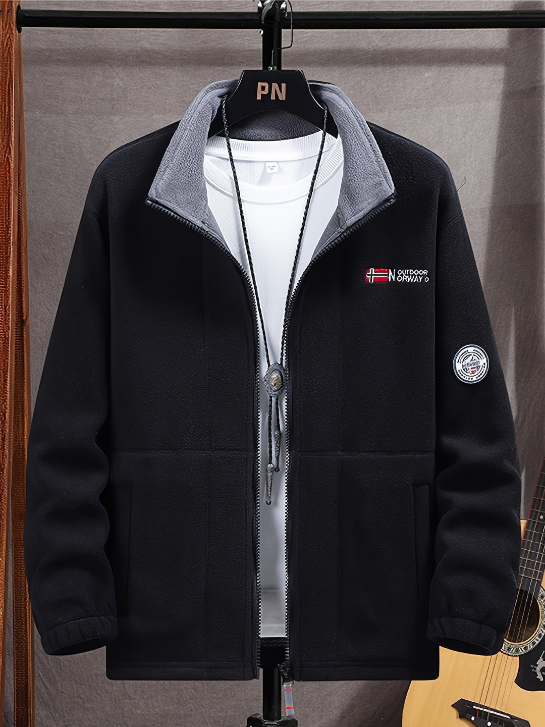 Théo | Veste Polaire Homme Col Montant Zippée Outdoor