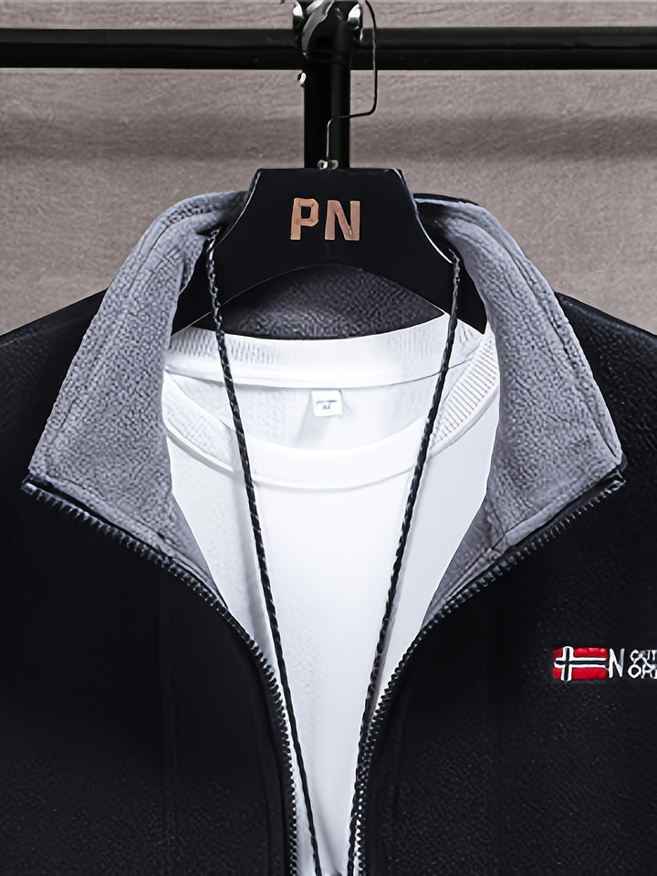 Théo | Veste Polaire Homme Col Montant Zippée Outdoor