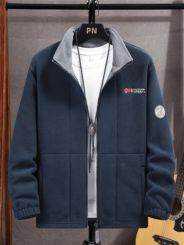 Théo | Veste Polaire Homme Col Montant Zippée Outdoor